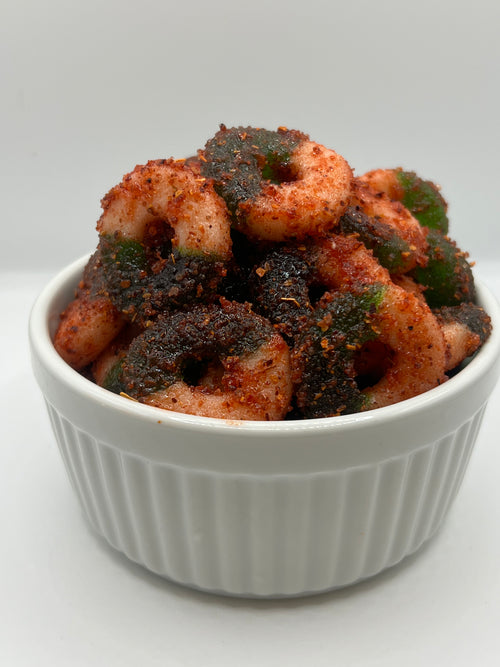 Apple Rings with Chamoy & Chili Mix