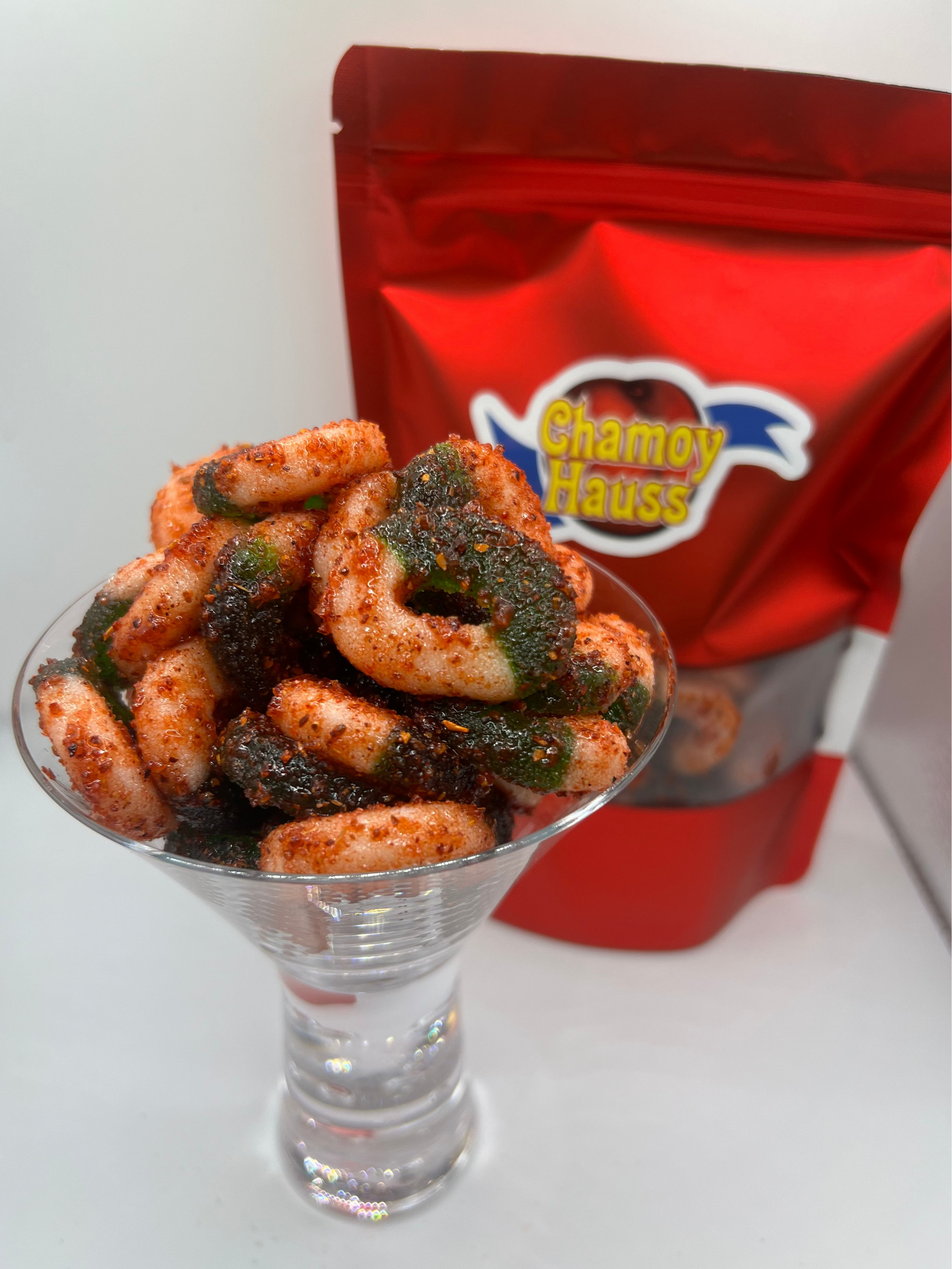 Apple Rings with Chamoy & Chili Mix