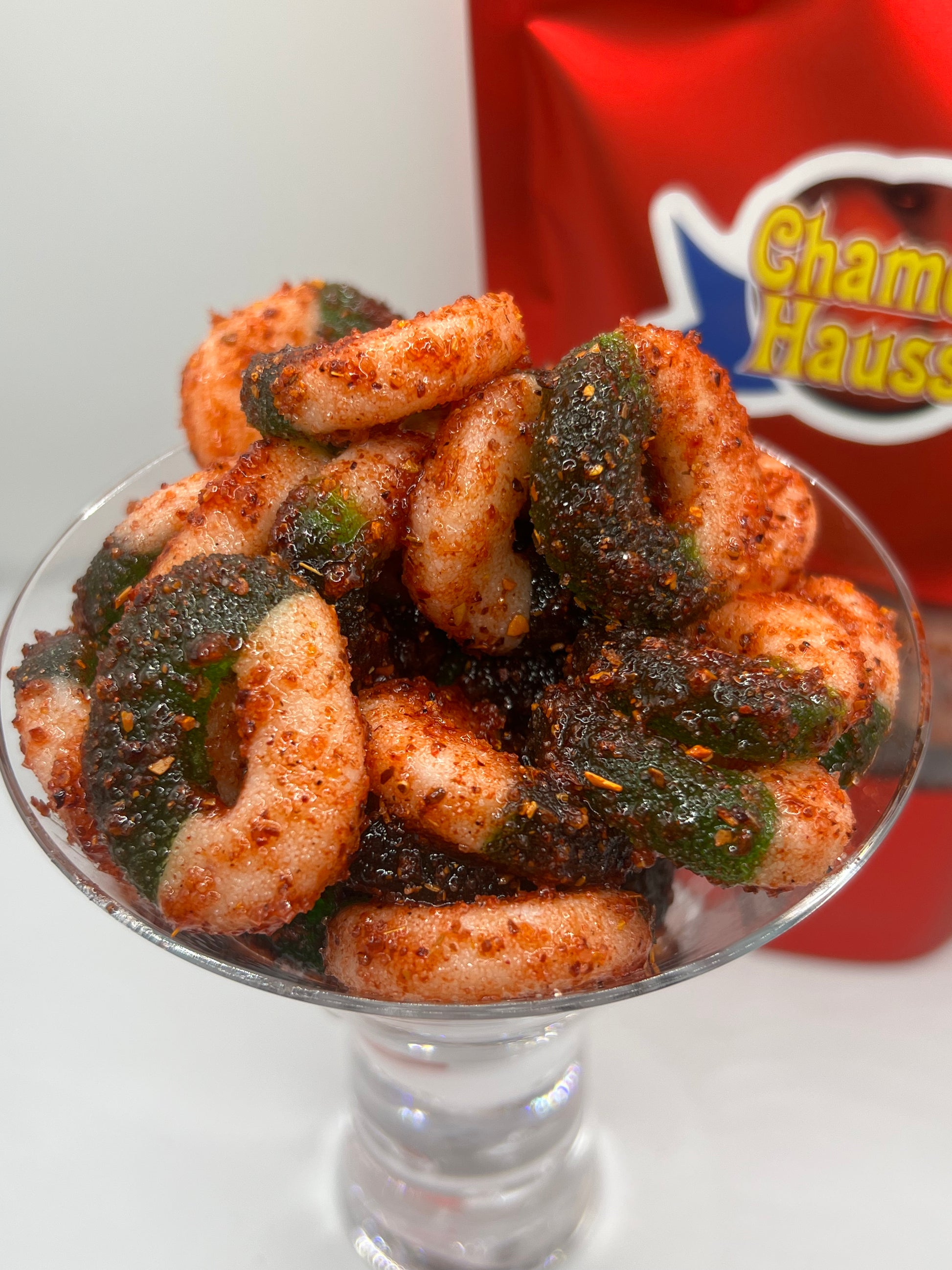 Apple Rings with Chamoy & Chili Mix