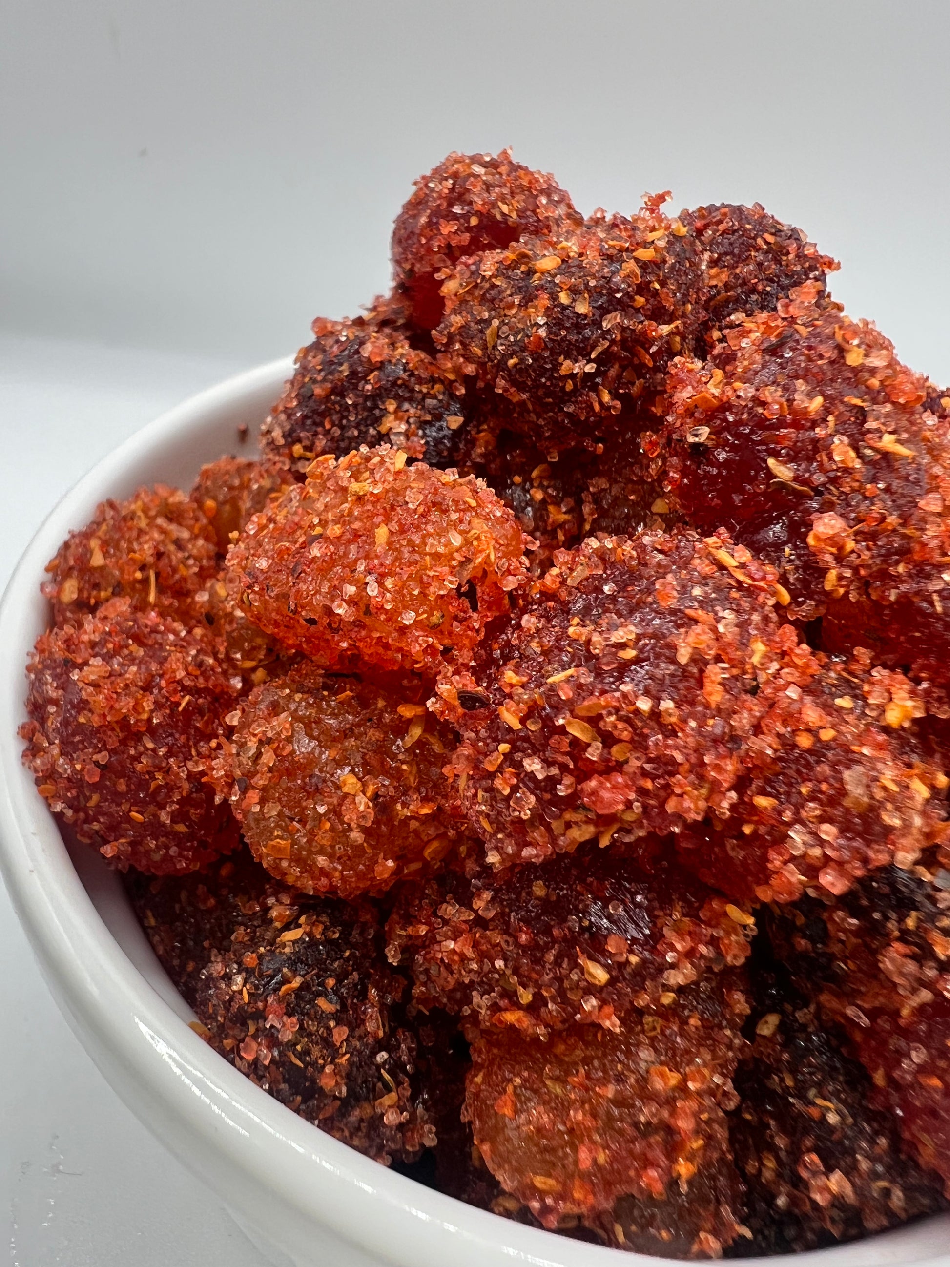Tropical Fruit Bites with Chamoy & Chili Mix