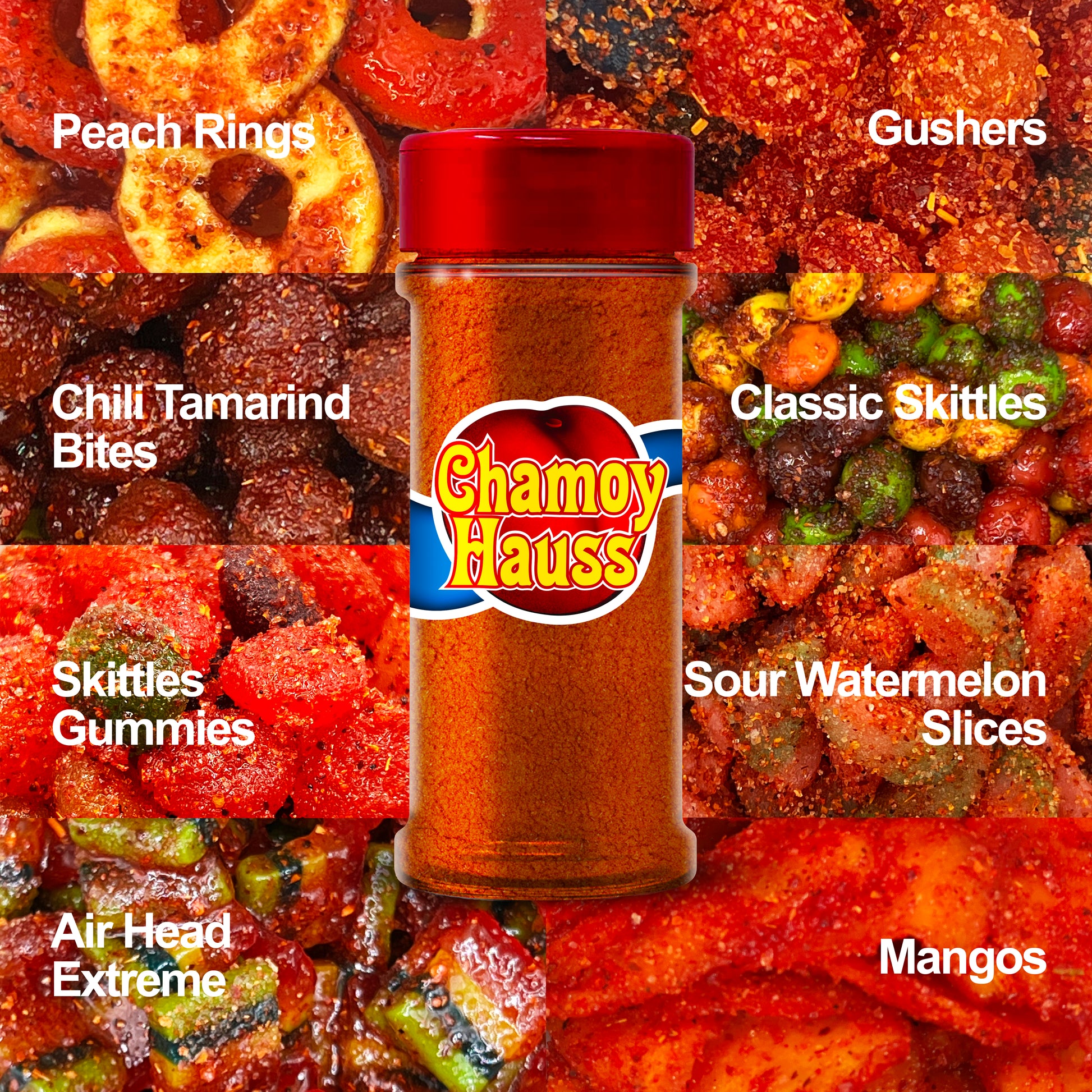 Chamoy Candy Bundle: 8 oz Any Flavor + Chili Mix Bottle