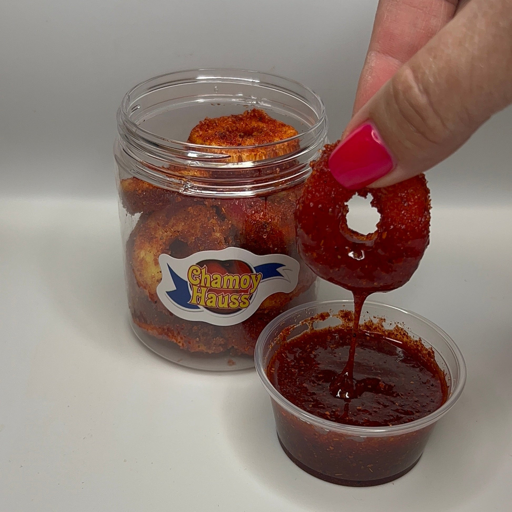Drip’n Peach Rings - Chili Mix Coated Rings