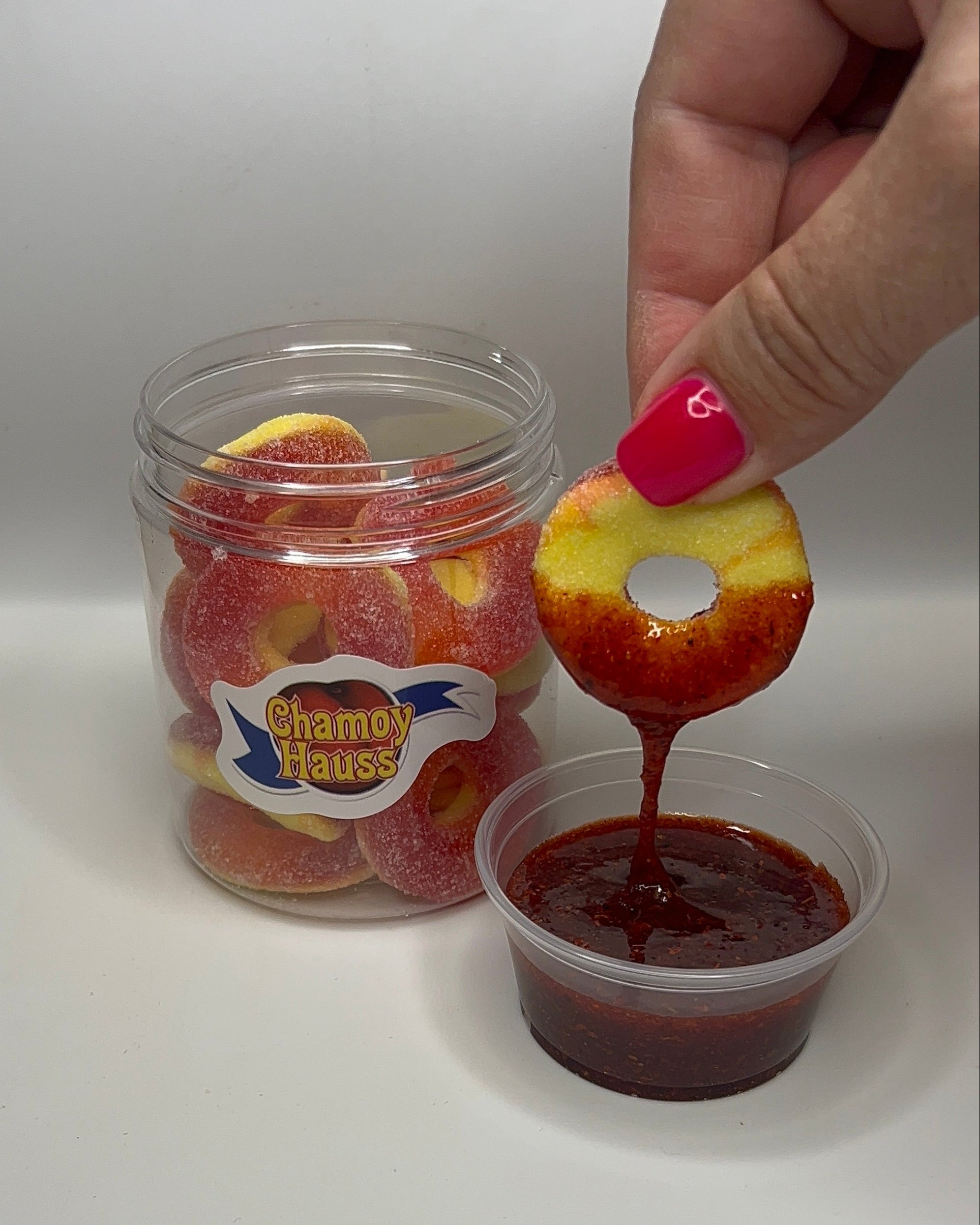 Drip’n Peach Rings - Uncoated Rings