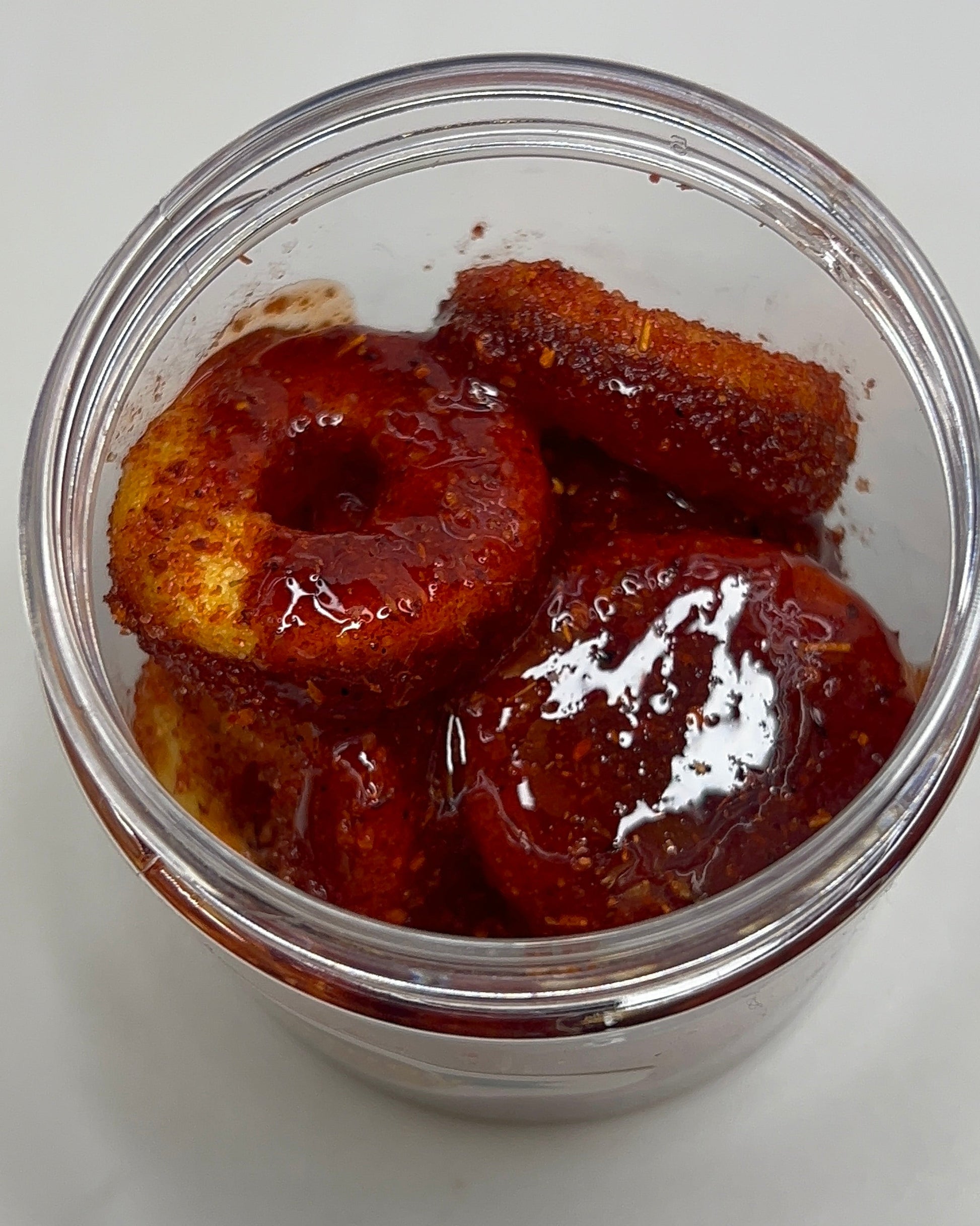 Drip’n Peach Rings - Chili Mix Coated Rings