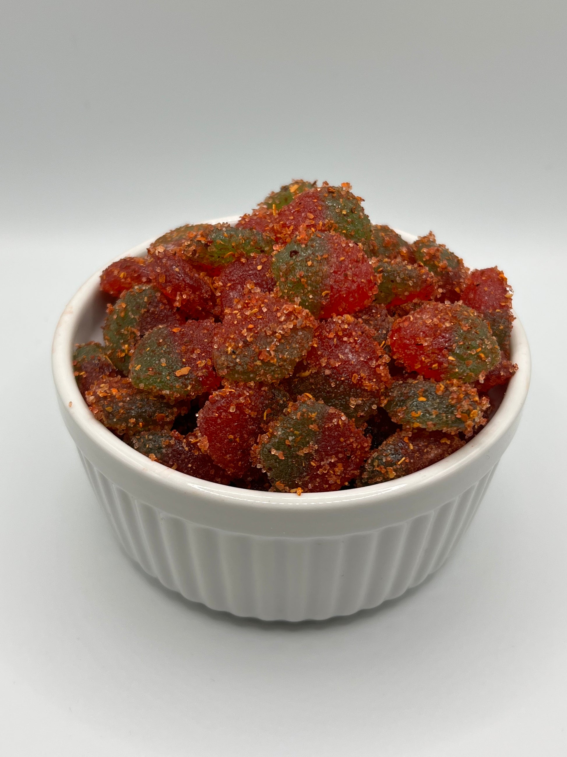 Strawberry Gummies with Chamoy & Chili Mix