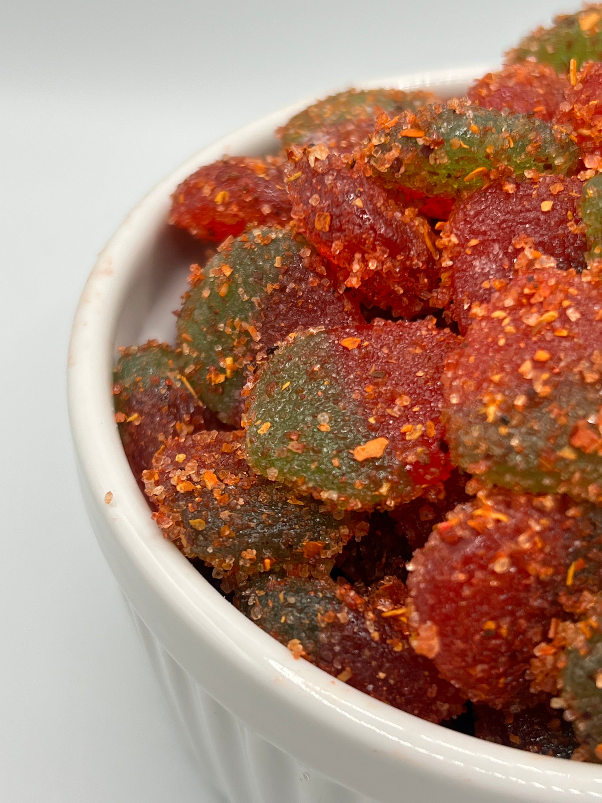 Strawberry Gummies with Chamoy & Chili Mix