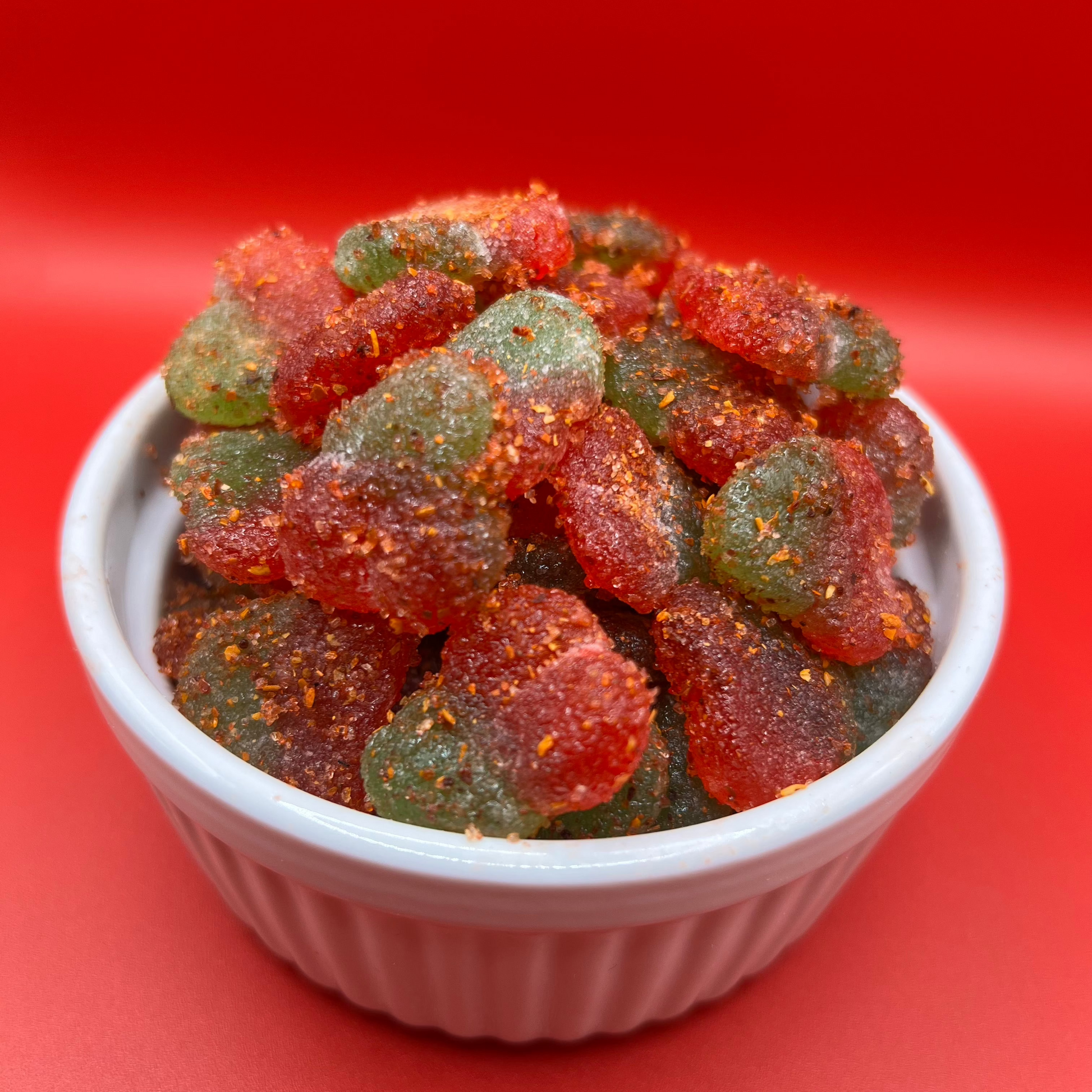 Cherry Gummies with Chamoy & Chili Mix