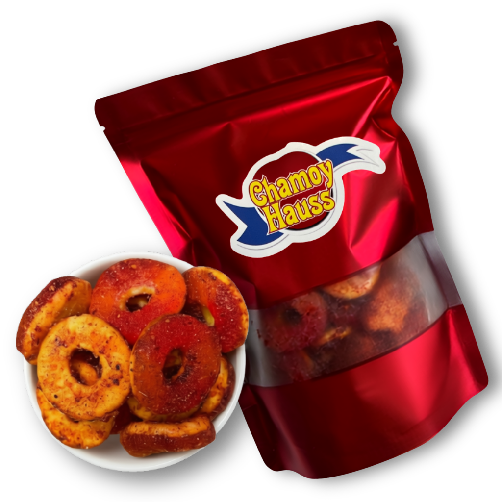 Peach rings Gummies with Chamoy & Chili Mix