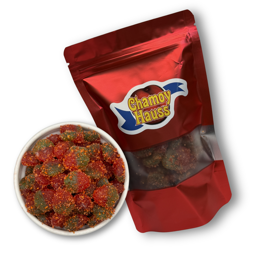 Strawberry Gummies with Chamoy & Chili Mix