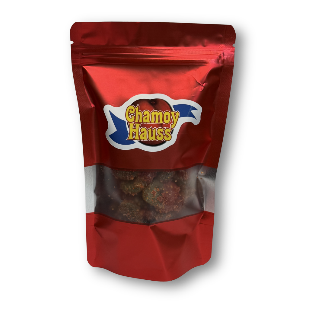 Strawberry Gummies with Chamoy & Chili Mix