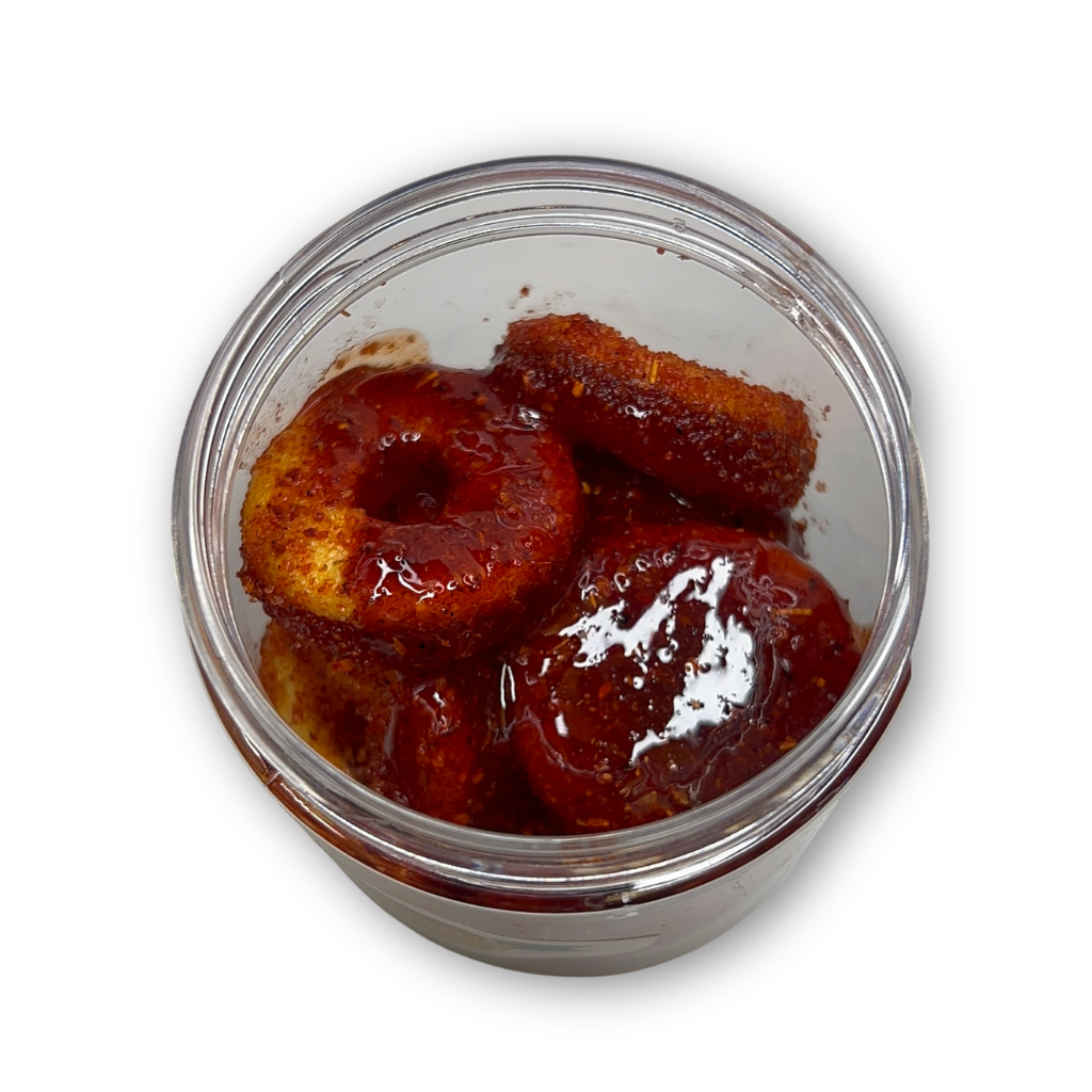 Drip’n Peach Rings - Chili Mix Coated Rings
