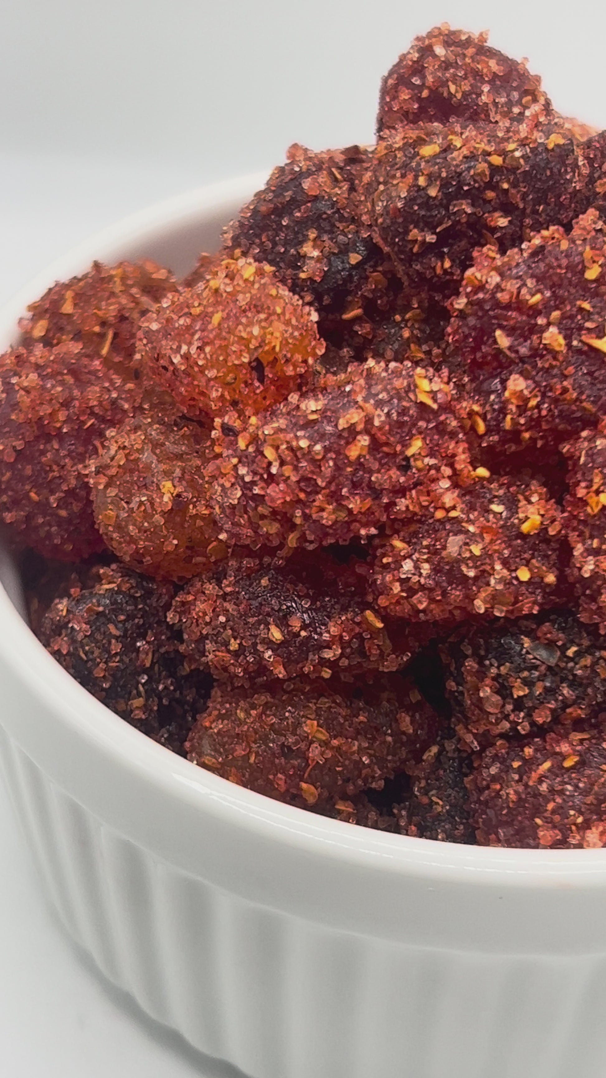 Tropical Fruit Bites with Chamoy & Chili Mix