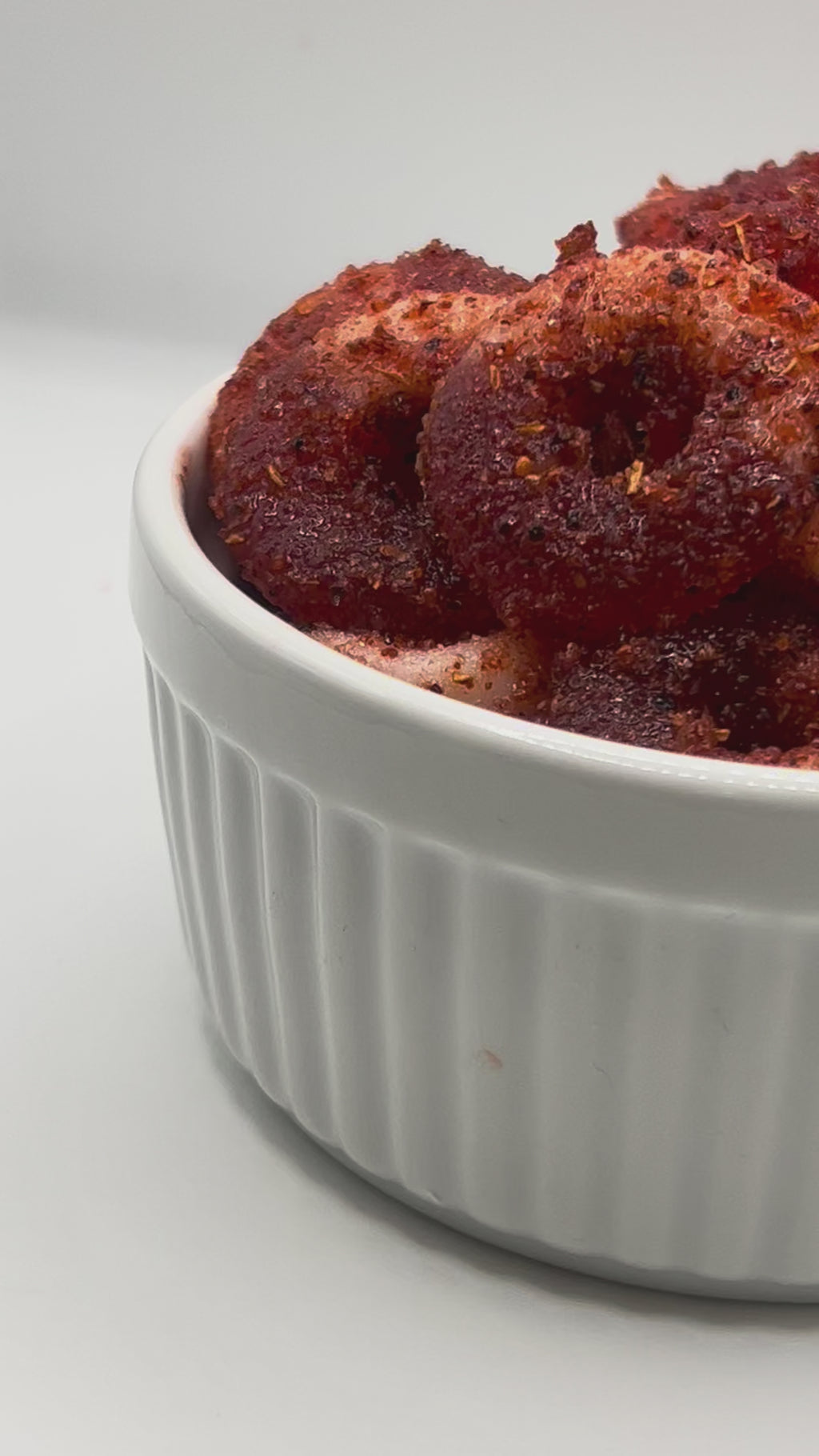 Watermelon Rings with Chamoy & Chili Mix